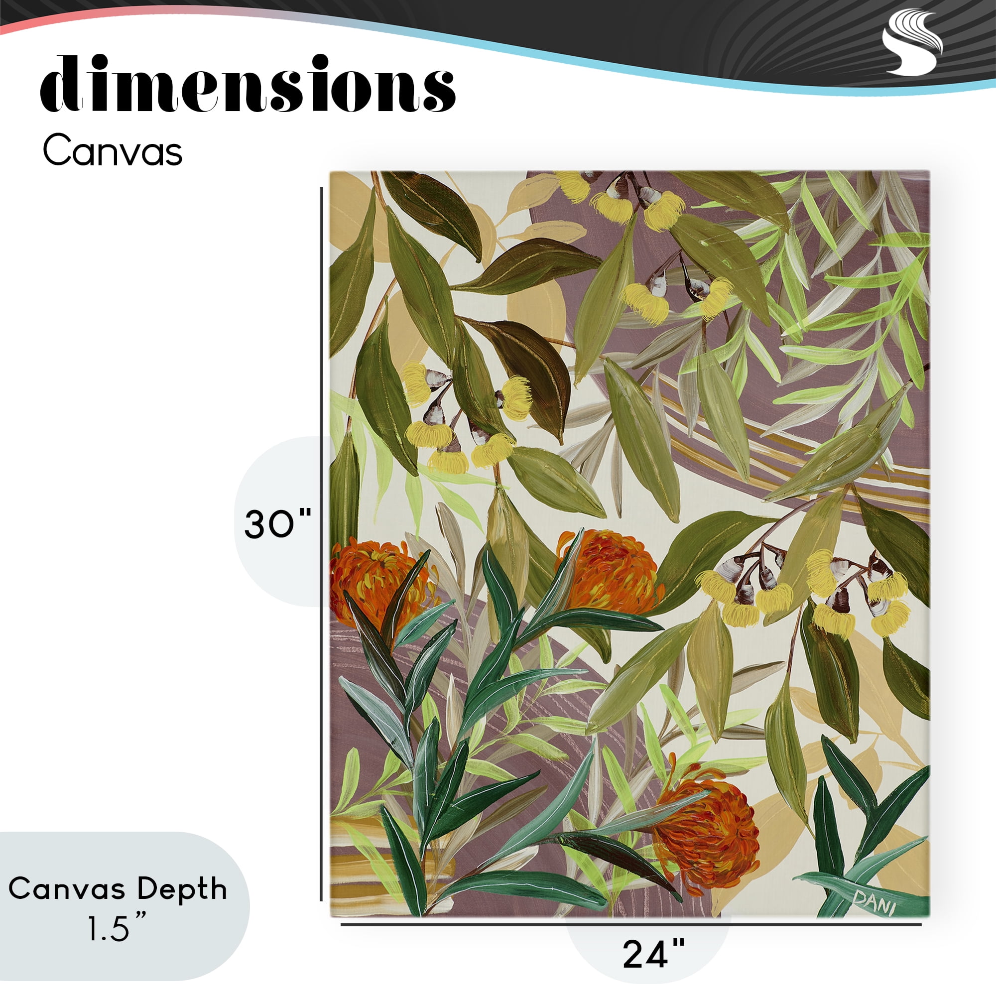 Stupell Industries Walk With Me Blooms Canvas Wall Art, design by Dani Heyward