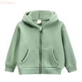 thumbnail image 2 of LYHaoo Girls and Boys Zip Up Hoodies Long Sleeve Oversized Hooded Sweatshirt Jacket School Uniform,7-8 Years, 2 of 5