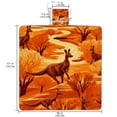 thumbnail image 2 of Kangaroo Canvas Outdoor Picnic Blanket Waterproof and Portable - Extra Large Foldable Mat for Camping and Beach - Durable and Easy to Clean Fabric, 2 of 6