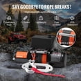 thumbnail image 6 of 6000 lb Electric Winch, 12V DC Truck Winch with Synthetic Rope & Remote Control, 6 of 6