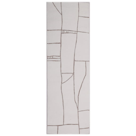 Better Homes & Gardens White Dharra Runner Rug 2.5x8 Hand Tufted Polyester