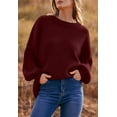 thumbnail image 3 of PRETTYGARDEN Women's Oversized Sweaters Sleeve Crew Neck Jumper Tops Chunky Knit Pullover Sweater, 3 of 6