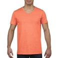 thumbnail image 1 of Gildan SftStyle VNeck HtrOrang, 1 of 1