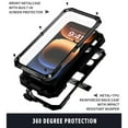 thumbnail image 3 of Dteck Full Body Protection Case for iPhone 16 Pro Max,Aluminum Military Grade Rugged Case with Stand Built-in Screen Protector Shockproof Kickstand Cover for iPhone 16 Pro Max,Black, 3 of 8