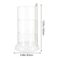 thumbnail image 2 of Mobutofu 1Pack Makeup Puff Container for Cosmetics 18.5x3.3in Transparent White Dust-proof, 2 of 8