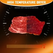 CERCKER Food-Dehydrator Machine 12 Stainless Steel Trays, 800W Food Dehydrator Jerky Maker with 24H Timer and 70℉-190℉ Temperature Control