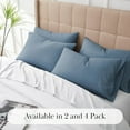 thumbnail image 4 of Southshore Fine Living, Inc. King Size Pillowcases Set of 4, Soft Brushed Microfiber, Coronet Blue, 4 of 8