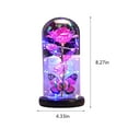 thumbnail image 4 of Christmas Rose Flower Gifts for Her, Galaxy Glass Roses, Light up Artificial Flower in Glass Dome, Xmas Gifts Is for Women Mom Her Wife Grandma Sister, Mothers Day,Christmas,Anniversary, 4 of 9