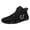 Black, variant on Men's Ankle B𝗈𝗈𝑡𝑠 Lightweight Chukka Booties Non-S𝗅ip High Top Sneakers Fashion Outdoor Walking Shoes with Elastic La𝖼e Up for Hiking, Work, Driving, Spring And Autumn Wear