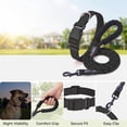 thumbnail image 5 of FastXmas Extended Reflective Dog Leash & Collar Set - 59" Long Lead & Adjustable Neck 11"-15.5" for Small Dogs Outdoor Walking,Black, 5 of 9