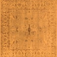 thumbnail image 1 of Ahgly Company Indoor Square Oriental Orange Industrial Area Rugs, 4' Square, 1 of 4