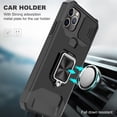 thumbnail image 5 of Owlwon Case Wallet for iPhone 11 Pro & 2 Screen Protectors, [ Sliding Camera Cover + Card Holder Slot + Magnetic Kickstand Ring] Heavy Duty Case Military Grade Cover (Black), 5 of 7
