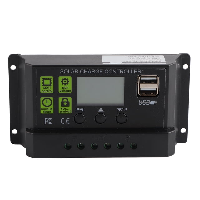 Solar Charge Controller PWM Digital Display Self Check Solar Panel Intelligent Regulator 10A