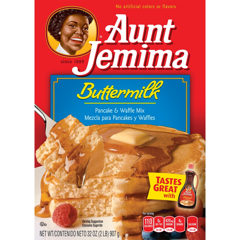 Aunt Jemima Buttermilk Pancake & Waffle Mix 32 oz. Box by Quaker Oats