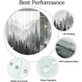 thumbnail image 4 of Moutain Shower Curtain Forest Bathroom Shower Curtain Set Waterproof Fabric Bathroom Set with 12 Hook (72.00" x 72.00", Black), 4 of 5