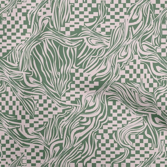 oneOone Viscose Jersey Green Fabric Abstracts Sewing Fabric By The Yard Printed Diy Clothing Sewing Supplies 60 Inch Wide