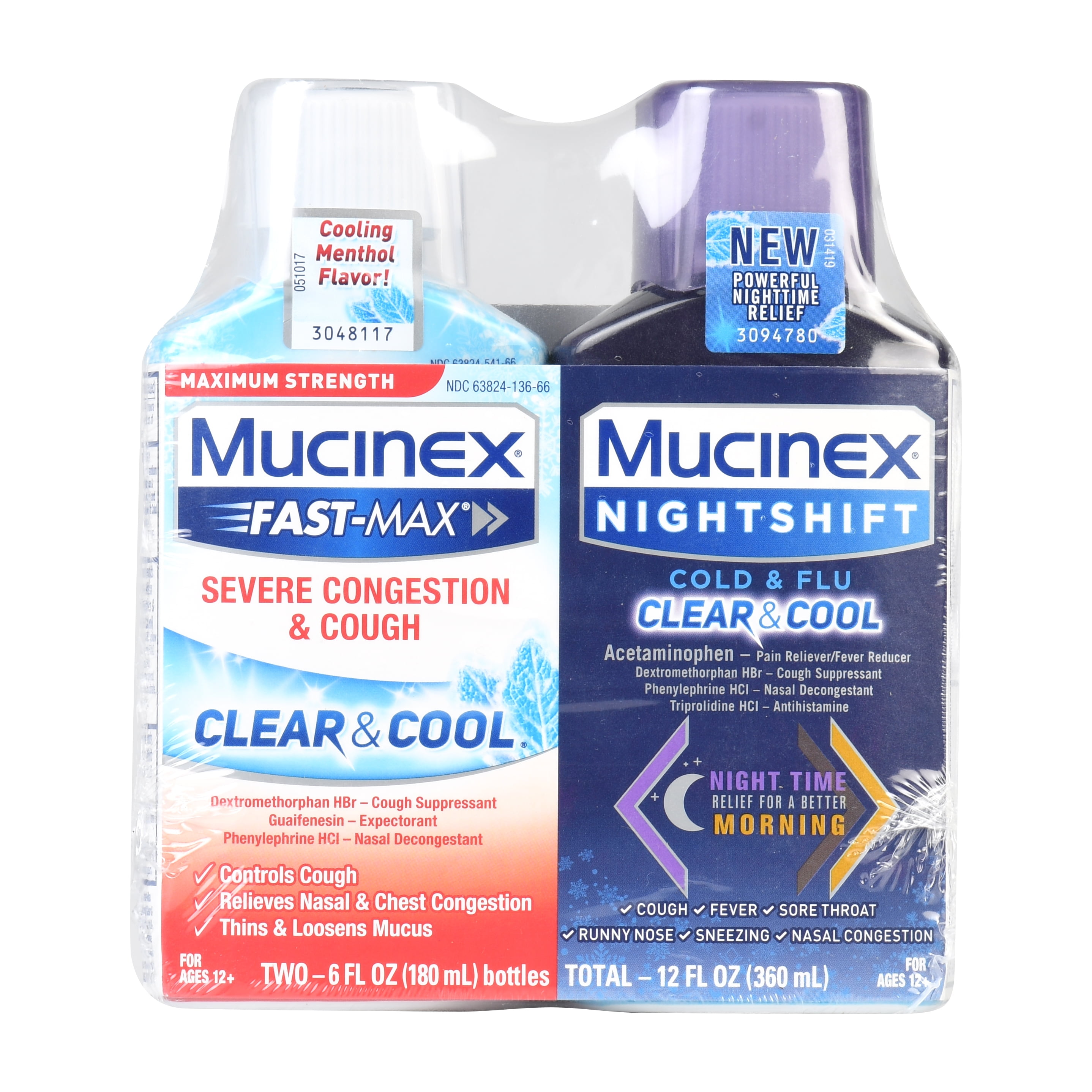 Mucinex fast max severe congestion and cough clear and cool mucinex