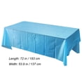thumbnail image 7 of OUNONA Disposable Plastic Tablecloth PE Cover for Outdoor Parties, Picnics, BBQs and Events, 7 of 7
