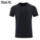 thumbnail image 2 of Camisetas de entrenamiento negras para hombre, camiseta deportiva de manga corta de secado rápido y rendimiento, camiseta informal y transpirable, 2 of 6
