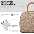 thumbnail image 3 of Flower Lunch Bag for Women Men Reusable Insulated Lunch Bags, Leakproof Cooler Food Lunch Tote Bag, Large Capacity Lunch Box for Work School Travel Picnic, 3 of 7