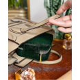 thumbnail image 3 of Plush Velvet Travel Jewelry Box Organizer |l Organizer | Small Jewelry Box For Women, Jewelry Travel Case | Emerald Velvet, 3 of 4