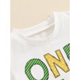 thumbnail image 6 of Suealasg Baby Boy 1st Birthday Outfit 2Pcs Short Sleeve Letters Tractor Print T-shirt with Elastic Waist Shorts 6M 12M 18M Newborn Summer Outfit, 6 of 8