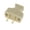 Ivory, variant on B&P Lamp Brand Early Shark Tooth Bakelite Style Straight Blade Plug, Polarized, Brown (48581B)