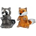thumbnail image 1 of IGUOHAO Dog Squeaky Chew IGUOHAO Fun Skin,Plush,Log Raccoon & Fox Bundle Large, 1 of 7