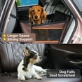 thumbnail image 2 of KAIPARA Foldable Dog Car Waterproof Pet Safety Seat for Medium Dogs with Safety Belt and Support Tubes, 2 of 7