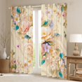 thumbnail image 2 of Homewish Vintage Western Flower Black Out Curtains, Chic Pearl Curtains Pack of 2 (42x63 Each), Teens Kids Girls Female Bedroom Curtains, Curtains and Drapes Decor, 2 of 6