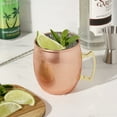 thumbnail image 5 of True Stainless Steel Moscow Mule Copper Mug for Cocktail Drinks, Party 16oz, 5 of 6