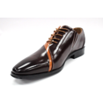thumbnail image 4 of Men's Antonio Cerrelli Burgundy/Tan Leather Lace Dress Shoes 6980, 4 of 7