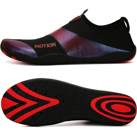 

Unisex Water Shoes Couple Barefoot Quick-Dry Rainbow Socks Yoga Swim Surf Wine red EU 41