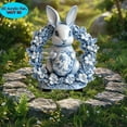 thumbnail image 3 of Uiz Merueh Mini Patio Decor Clearance Under $10 Bunny Garden Statue Garden Statues, Patio, Lawn Ornament, Gardening Gifts for Women for Housewarming, 3 of 9