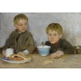 thumbnail image 3 of Henry Scott Tuke 18x14 Black Modern Framed Museum Art Print Titled - Georgie and Richard (1889), 3 of 5