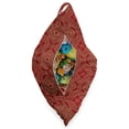 thumbnail image 3 of Oriental Lounger Chair Bag, Continuous Pattern with Repeating Floral Motifs, High Capacity Storage with Handle Container, Lounger Size, Vermilion Camel and Tan, by Ambesonne, 3 of 5