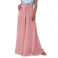 thumbnail image 1 of Pantalones PRETTYGARDEN Palazzo de Pierna Ancha Rosa Verano 2025 Talla M, 1 of 7