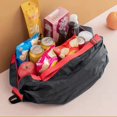 thumbnail image 4 of Bolsa de compras plegable reutilizable, bolsa de almacenamiento portátil de tela Oxford de viaje, impermeable, gran capacidad, supermercado, comestibles, Playa, 4 of 4
