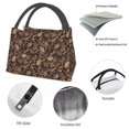 thumbnail image 4 of Easygdp Brown Camouflage Skull Bolsa de Almuerzo Insulada Reutilizable, Bolsa de Mano y Bandolera para Oficina, Trabajo, Viajes, 4 of 6