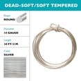 thumbnail image 6 of 14 Gauge Round Wire Silver Plated Copper 10 Feet, 6 of 7
