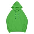 thumbnail image 4 of Women'S Oversized Hooded Sweatshirt, Cozy Plush Drop Shoulder Long Sleeve, Winter Warm Fleece Pullover, Casual Streetwear Wrm Clothes For Women Jackets Cardigan (XXL, Green) ZMTing, 4 of 5