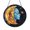 Acrylic 3.5 Inch, variant on Celestial Sun Moon Faux Stained Glass Window Decor, Artistic Suncatcher Hanging with Mystic Style