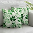 thumbnail image 3 of Nawypu Spring Summer Green Flower Clover Pillow Cases St Patricks Pillow Covers Lucky Charms Throw Pillow Covers St Patricks Home Decor for Couch Bed Sofa, 3 of 5