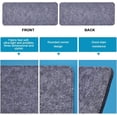 thumbnail image 4 of PH 2pcs Felt Bag Base Shaper 12x5.16'' Black Rectangle Bottom Handbag Shaper Insert for Crossbody Leather Backpack Cosmetic Travel Bag 6mm Thick Gray for DIY, 4 of 9