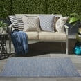 thumbnail image 4 of Nourison Essentials Indoor/Outdoor Blue/Grey 3' x 5' Area Rug, (3x5), 4 of 10