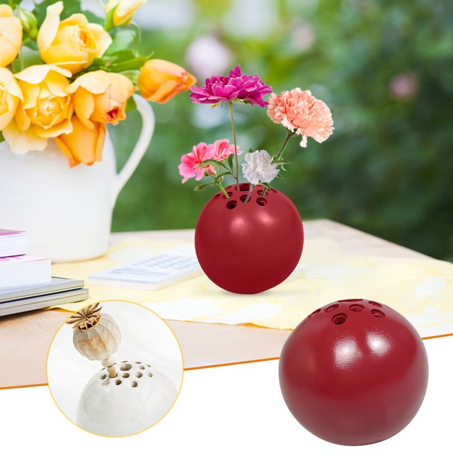Florero hecho a mano Flor Ambiente familiar Florero decorativo Florero redondo Adorno de arreglo Wmkox8yii HKAHFKAH1035