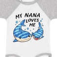 thumbnail image 4 of Inktastic My Nana Loves Me- whale shark Boys or Girls Baby Bodysuit, 4 of 5