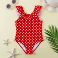 thumbnail image 5 of REORIAFEE Girls Two Piece Swimsuits with Cover up Age 8-14 Years Polka Print Beachwear Swimwear Wide Strap Bathing Suits High Waist Quick Dry 2024 Fashion Clothing, 5 of 9