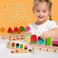 thumbnail image 2 of Jouet Logique en Bois en Forme de Popsicle, Jeu de Rôle Éducatif pour Enfants, 2 of 8