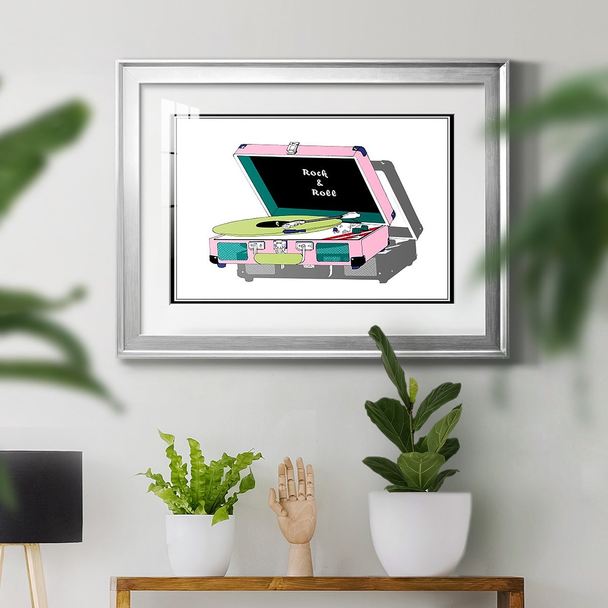 Record Shop I Premium Framed Print - Ready to Hang